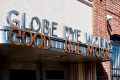 Good-Bye Work (Installation View – Street Entrance Close-Up)